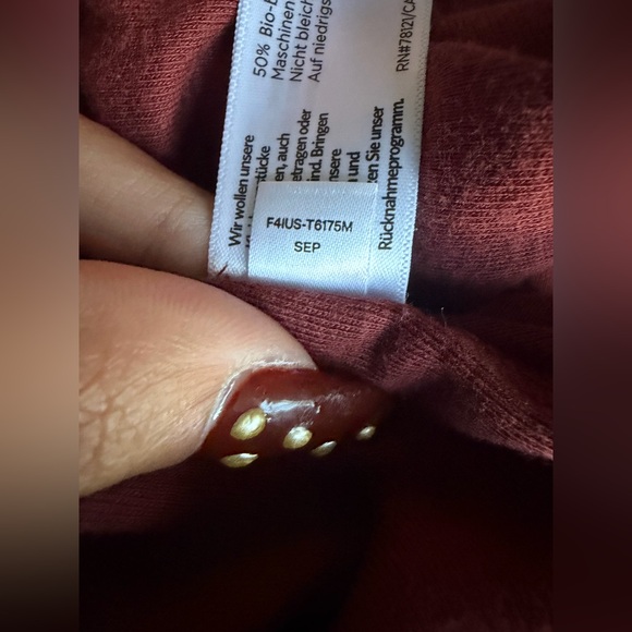 Eileen Fisher Turtleneck Top Redwood L NWT Organic Cotton Lyocell Soft Knit - Picture 9 of 9